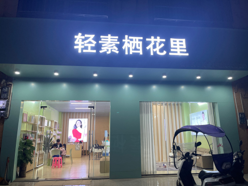 轻素栖花里